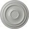 Ekena Millwork Traditional Ceiling Medallion (Fits Canopies up to 5 1/2"), Hand-Painted Frost, 24 3/8"OD x 1 1/2"P CM24TRFRF - alternate 1